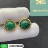 Van Cleef & Arpels Perlée Couleurs Earrings Yellow Gold Malachite - VCARP4DS00