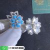 Van Cleef & Arpels Hellébore Between the Finger™ Ring White gold, Diamond, Mother-of-pearl, Turquoise - VCARP7EP00