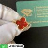 Van Cleef & Arpels Vintage Alhambra Ring Yellow Gold Carnelian