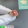 Van Cleef & Arpels Vintage Alhambra Ring Yellow Gold Carnelian - VCARD40800