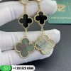 Van Cleef & Arpels Magic Alhambra Earrings 3 Motifs Yellow Gold Mother-of-pearl Onyx - VCARD79000