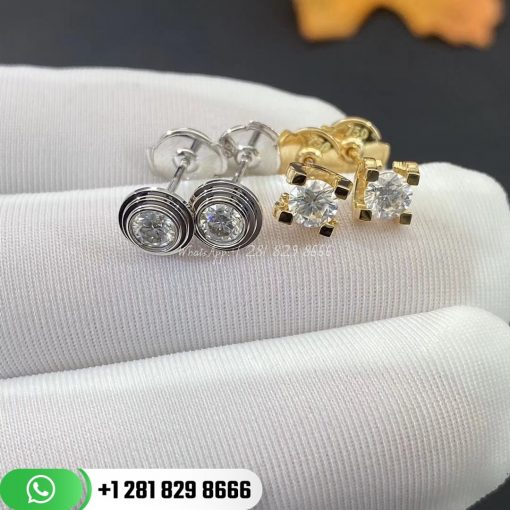 C De Diamond Stud Earrings