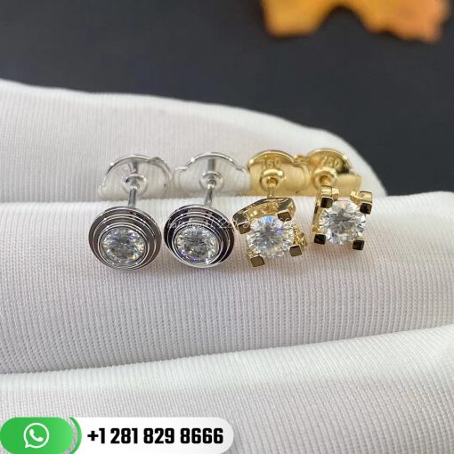 C De Diamond Stud Earrings