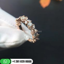 Tiffany Victoria™ Alternating Diamond Band Ring in 18k Rose Gold