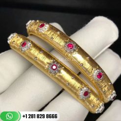 Buccellati Macri Ruby Bangle Bracelet