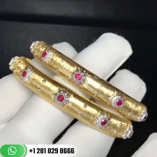 Buccellati Macri Ruby Bangle Bracelet