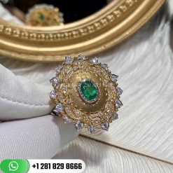 Buccellati Vintage Ring and Emerald