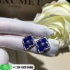 Buccellati Opera Earrings with Lapis Accents 18K White Gold