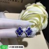 Buccellati Opera Earrings with Lapis Accents 18K White Gold