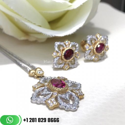 Buccellati Opera Earrings with Rubies