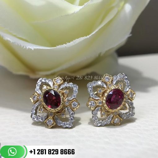 Buccellati Opera Earrings with Rubies