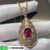 Buccellati Antique Textured Ruby Pendant