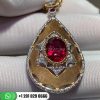 Buccellati Antique Textured Ruby Pendant