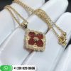 Buccellati Opera Color Pendant 18k Yellow Gold & Coral