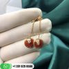 Amulette De Cartier Earrings 12mm Model Carnelian