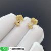 Van Cleef Arpels Sweet Alhambra Earstuds Yellow Gold Malachite