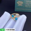 Marli Cleo Gold Slim Ring Yellow Gold Slim Ring CLEO-R20-Turquoise