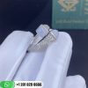 Marli Cleo Diamond Midi Ring White Gold Midi Diamond Ring CLEO-R47-Milky Aquamarine