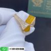 Marli Cleo Diamond Ring Rose Gold Diamond Ring CLEO-R5-Yellow Quartzite