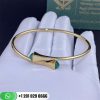 Marli Cleo Gold Slim Slip-on Bracelet Yellow Gold Slim Slip-on Bracelet CLEO-B46-Green Agate