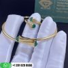 Marli Cleo Gold Slim Slip-on Bracelet Yellow Gold Slim Slip-on Bracelet CLEO-B46-Green Agate