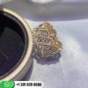 Buccellati Etoilee Band Ring with Diamonds 18k Yellow and White Gold