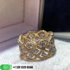 Buccellati Etoilee Band Ring with Diamonds 18k Yellow and White Gold