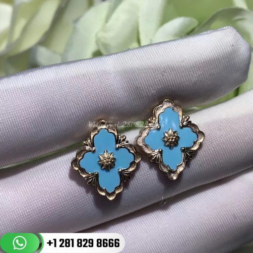 buccellati-opera-stud-earrings-yellow-gold-turquoise-