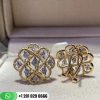 Buccellati Etoilee 18k Yellow and White Gold Diamond Button Earrings