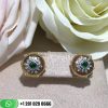 buccellati-18-karat-yellow-gold-emerald-dome-shape-button-earrings