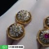 buccellati-diamond-and-yellow-gold-button-earrings