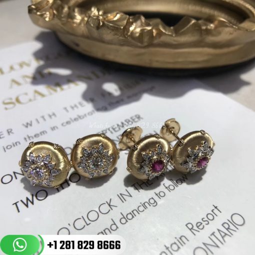 buccellati-diamond-and-yellow-gold-button-earrings