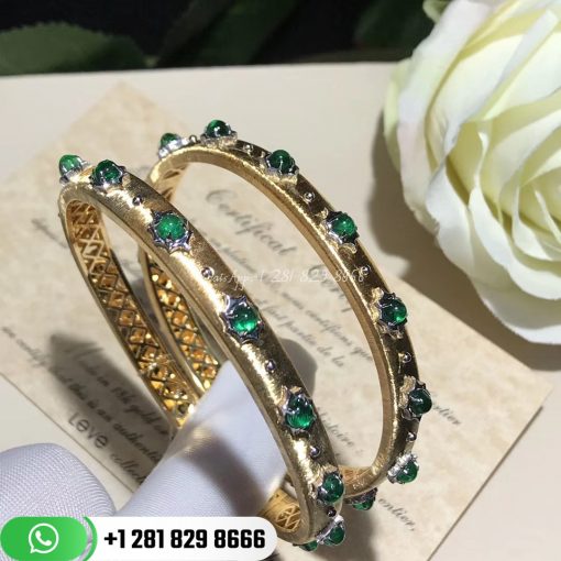 Buccellati Macri Bracelet Yellow Gold and Emerald