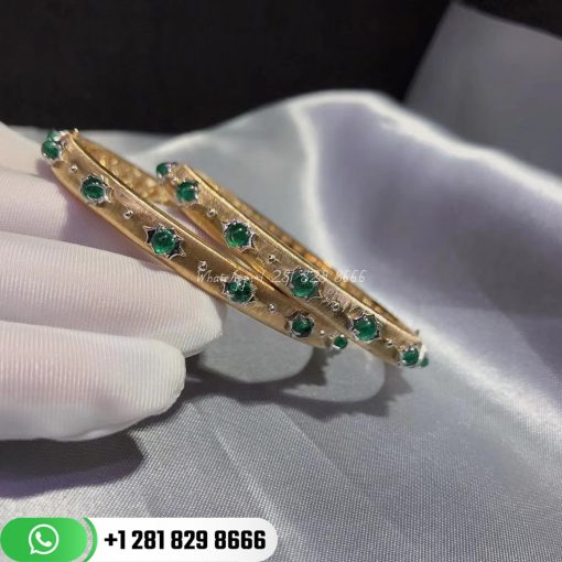 Buccellati Macri Bracelet Yellow Gold and Emerald