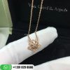 Van Cleef Arpels Lotus Openwork Pendant Mini Model Yellow Gold - VCARP0ZW00