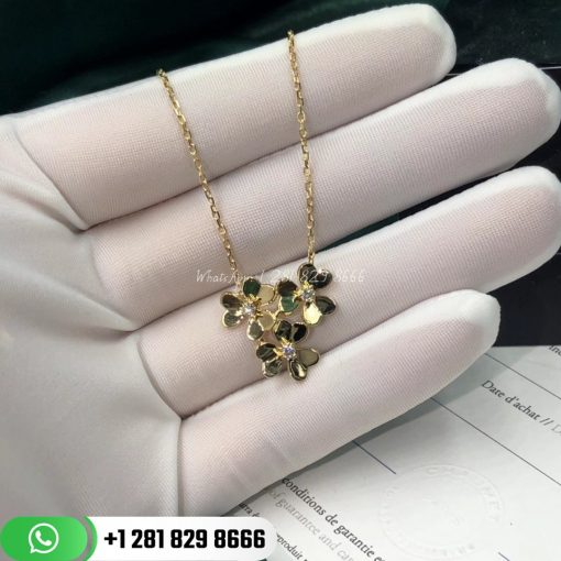 Van Cleef Arpels Frivole Pendant 3 Flowers Mini Model VCARP2DU00