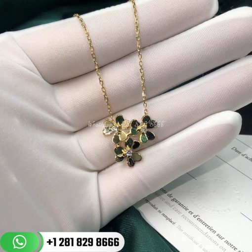 Van Cleef Arpels Frivole Pendant 3 Flowers Mini Model VCARP2DU00