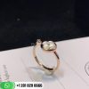 LV Color Blossom Mini Sun Ring, Pink Gold, White Mother-of-pearl and Diamond