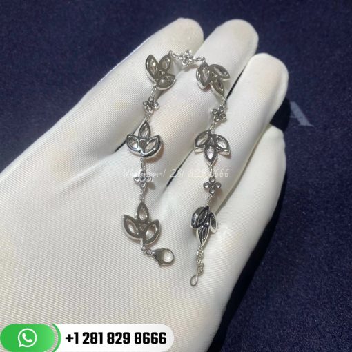 Harry Winston Lily Cluster Platinum Diamond Bracelet