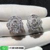 Chanel Bouton De CamÉlia Earrings 18k White Gold, Diamonds