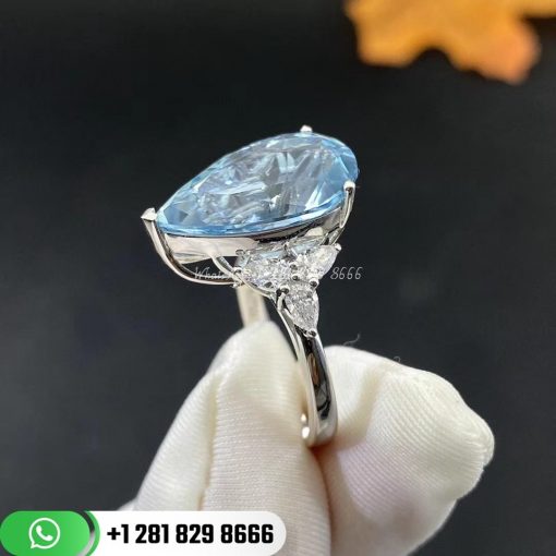 Water Drop Aquamarine Design Ring 8ct (3)