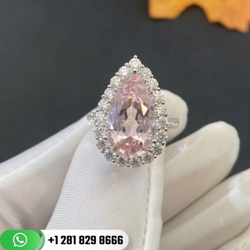 Pink Morganite Design Ring 10CT