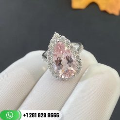 Pink Morganite Design Ring 10CT