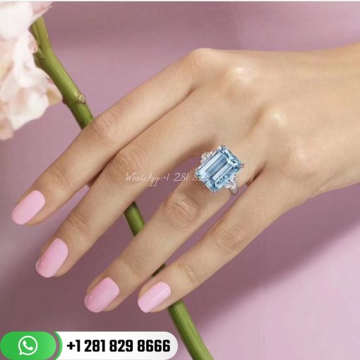 Square Aquamarine Design Ring 3 5ct (6)