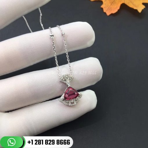 Fan Shaped Tourmaline Design Necklace (4)