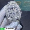 Cartier Santos De Cartier Steel Diamond Dial Custom PavÉ Diamond Set