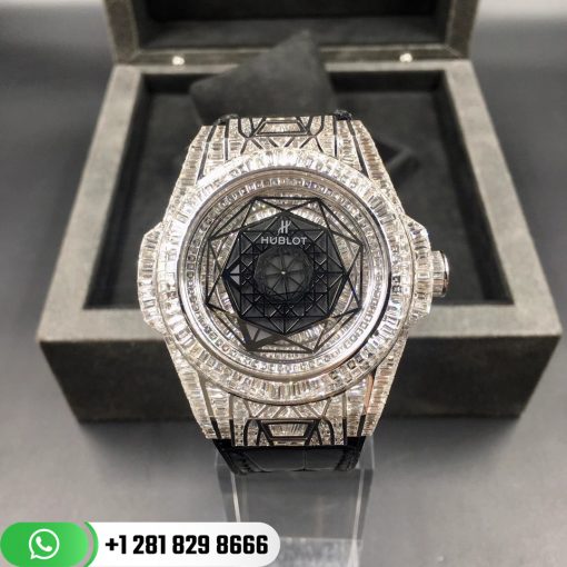 hublot-big-bang-sang-bleu-automatic-diamond-white-dial-watch-custom-watches