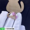 Marli Cleo Diamond Ring Rose Gold Diamond Ring CLEO-R5-Pink Coral