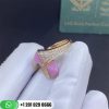 Marli Cleo Diamond Ring Rose Gold Diamond Ring CLEO-R5-Pink Coral