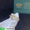 Marli Cleo Diamond Slim Ring Yellow Gold Diamond Slim Wrap Ring CLEO-R1-White Moon Stone